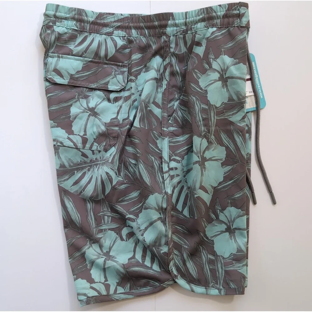 NWT Reel Life Boardwalk Shorts Mens XL Blue Performance Stretch Quick Dry UPF